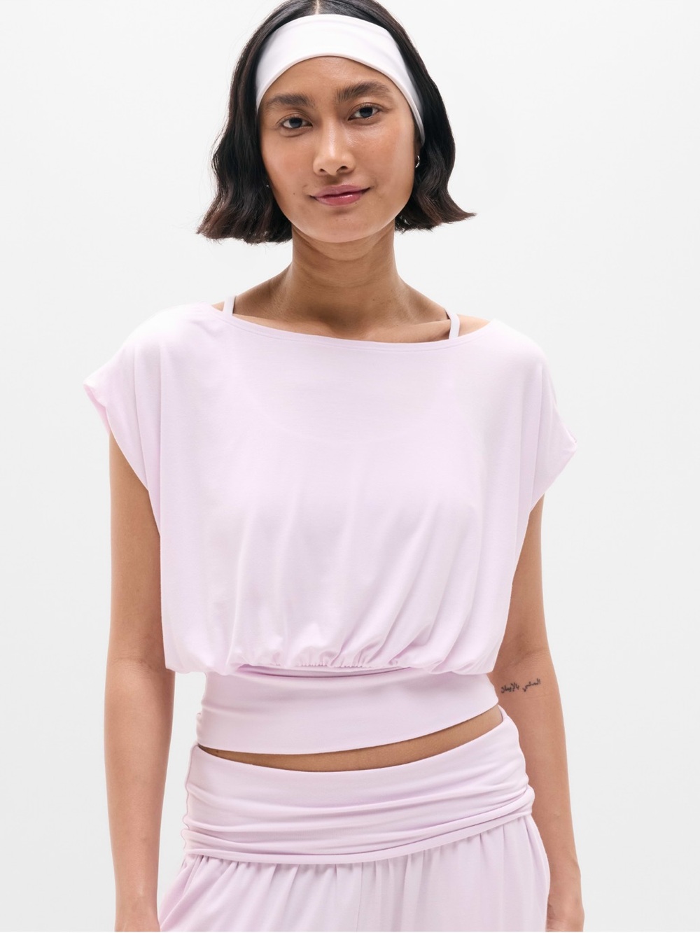 Athleta Dream Drape Tee in Ballet- NWT
